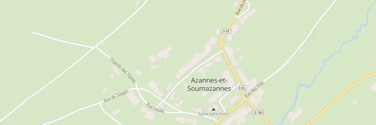 Plan du 7 Rue de la Fontaine à Azannes-et-Soumazannes