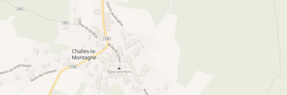 Plan du 5050 Au Village à Challes-la-Montagne