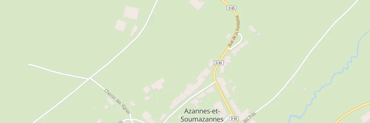 Plan du 13 Rue de la Fontaine à Azannes-et-Soumazannes