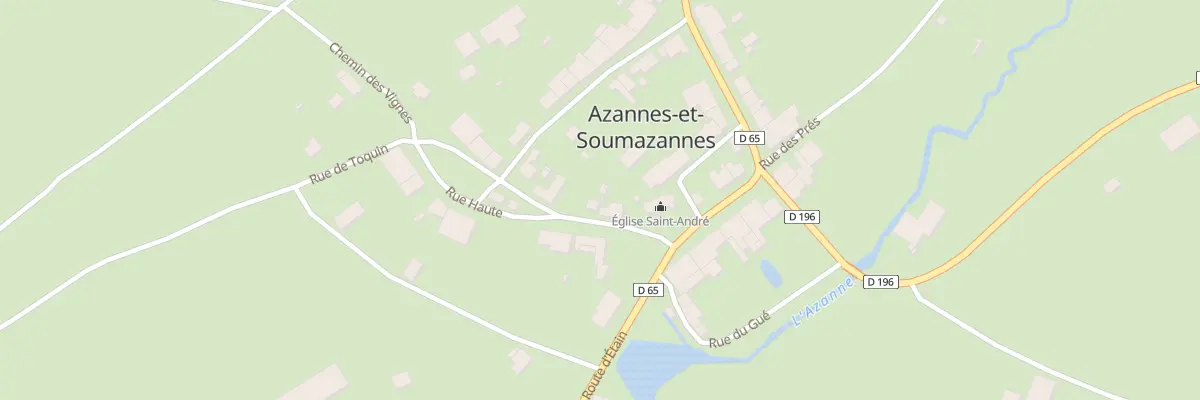 Plan du 6 Rue Haute à Azannes-et-Soumazannes