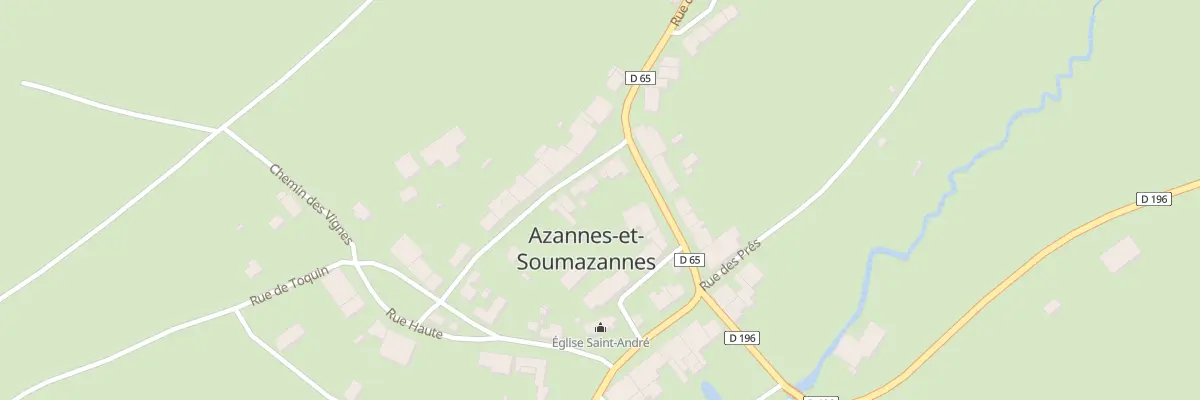 Plan du 4 Rue de la Fontaine à Azannes-et-Soumazannes