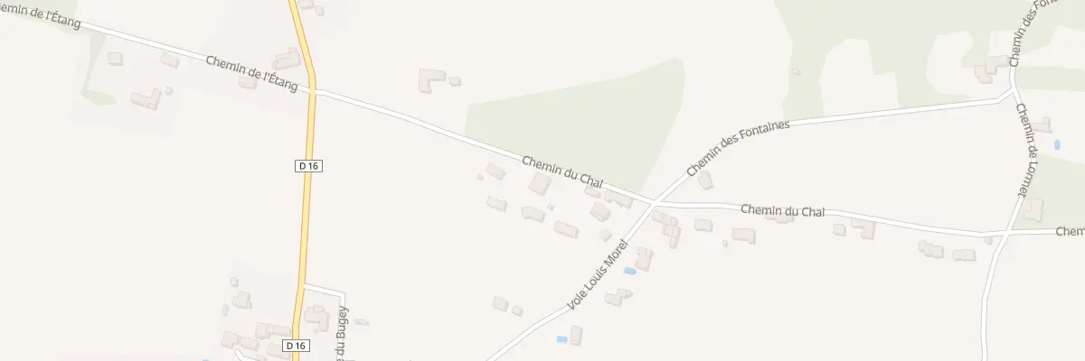 Plan du 242 Chem du Chal à La Chapelle-de-la-Tour