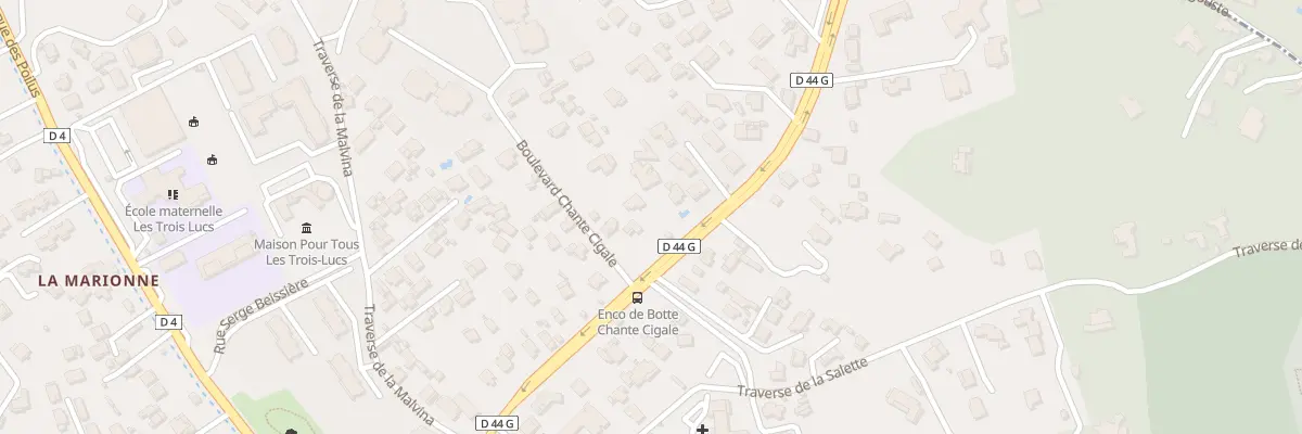 Plan du 43 Rte d’Enco de Botte à Marseille 12e Arrondissement