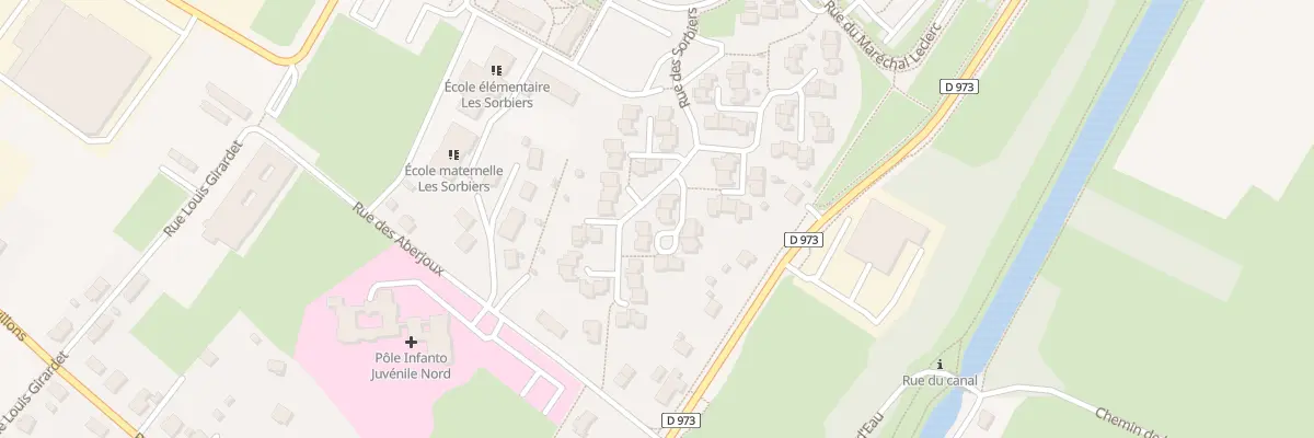 Plan du 25 Rue des Sorbiers à Dole