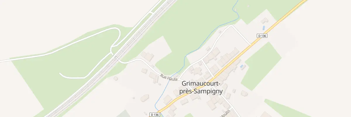 Plan du 2 Rue Haute à Grimaucourt-près-Sampigny