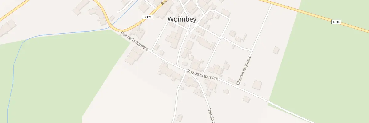 Plan du 7 Rue de la Barrière à Woimbey