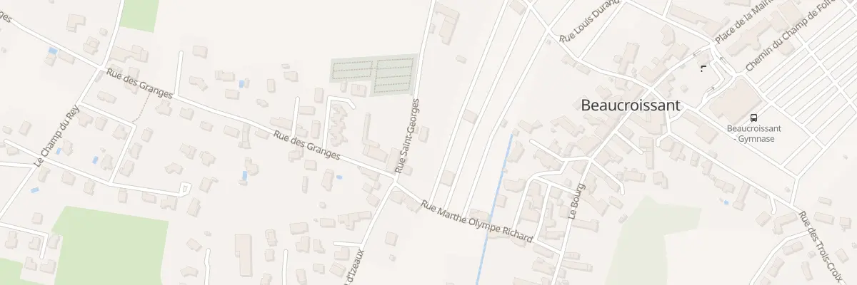 Plan du 245 Rue Saint Georges à Beaucroissant