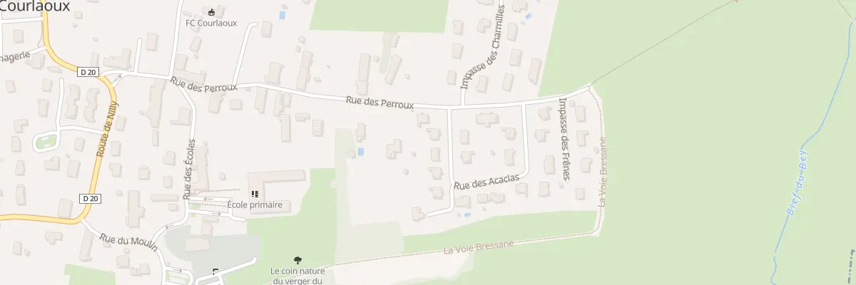 Plan du 24 Rue des Acacias à Courlaoux