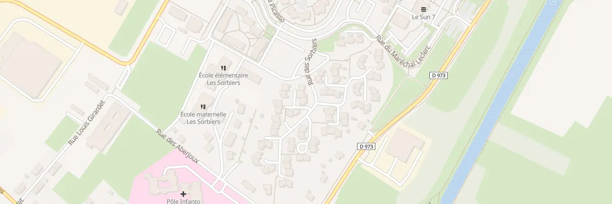 Plan du 1 Rue des Sorbiers à Dole