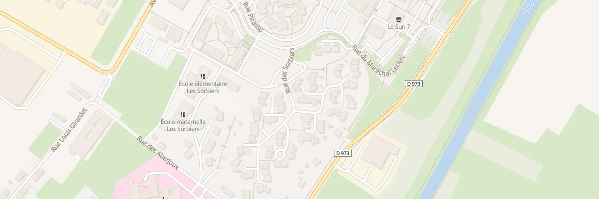 Plan du 58 Rue des Sorbiers à Dole