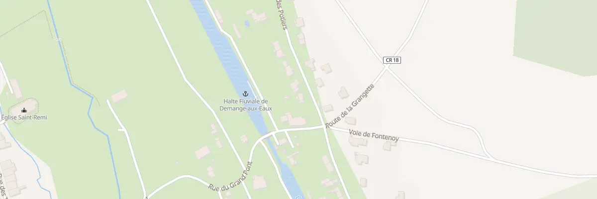 Plan du 1 Cr de la Voie des Potiers à Demange-Baudignécourt