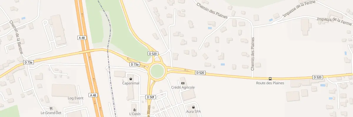 Plan du 218A Rte de Lyon à Apprieu