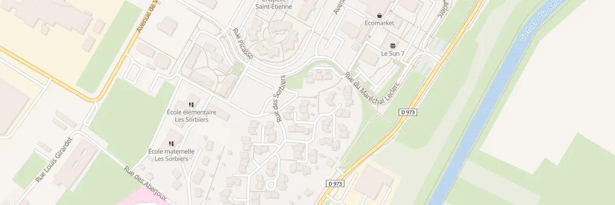 Plan du 55 Rue des Sorbiers à Dole