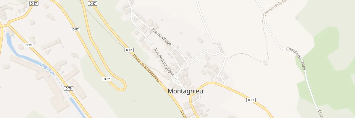Plan du 5261 Rue du Centre à Montagnieu