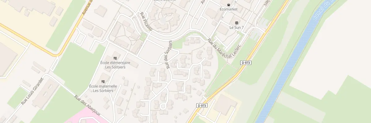 Plan du 54 Rue des Sorbiers à Dole