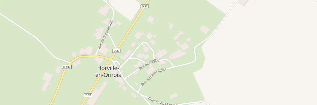 Plan du 1 Rue de l’Eglise à Horville-en-Ornois
