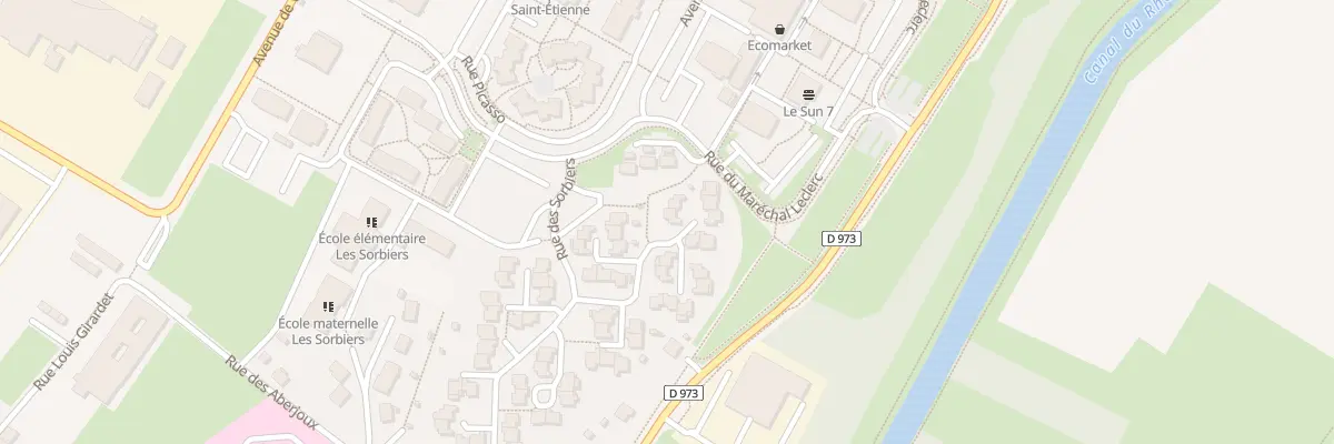 Plan du 52 Rue des Sorbiers à Dole