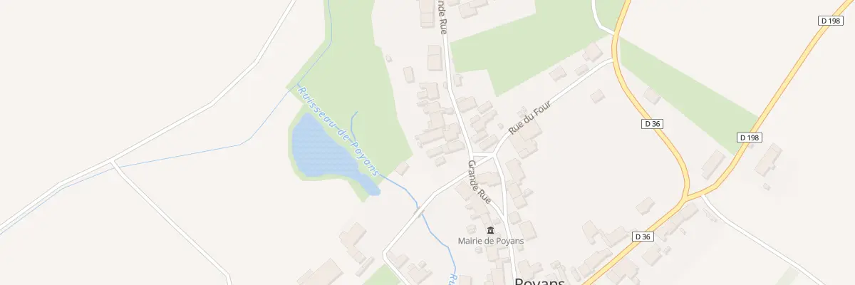 Plan du 30 Rue Abbé Mouton à Poyans