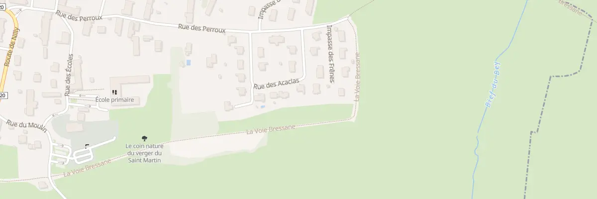 Plan du 174 Rue des Acacias à Courlaoux