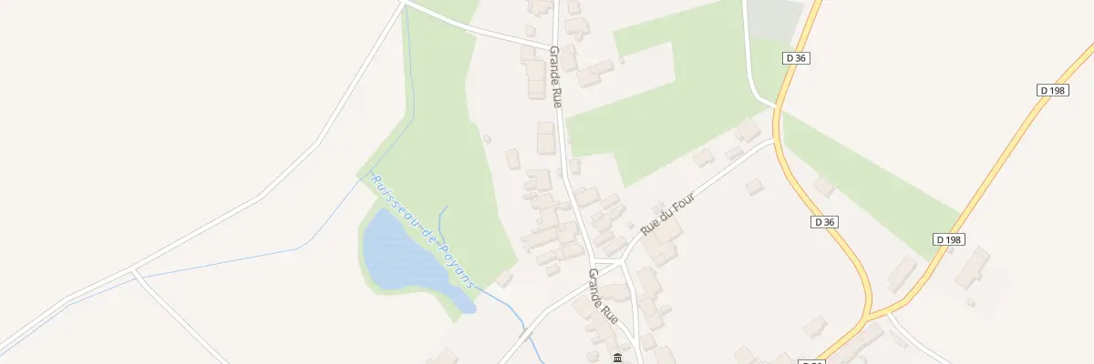 Plan du 36 Rue Abbé Mouton à Poyans