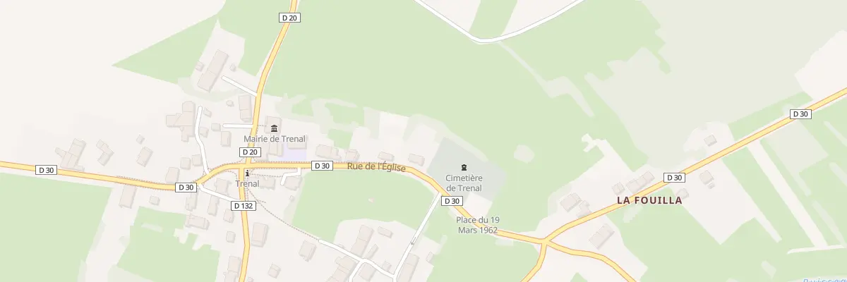 Plan du 2 Rue de l’Eglise à Trenal