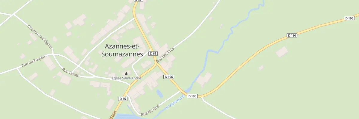 Plan du 6 Rue des Prés à Azannes-et-Soumazannes