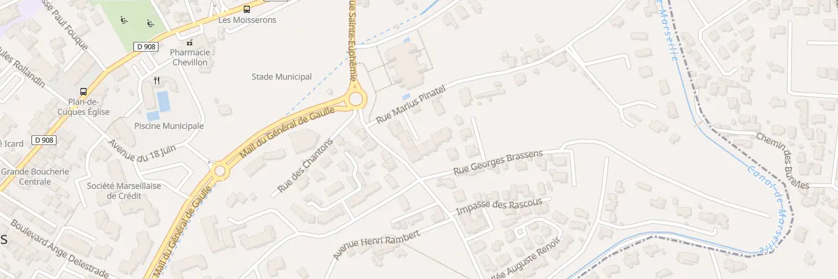 Plan du 9202 Av de Sainte Euphemie à Plan-de-Cuques