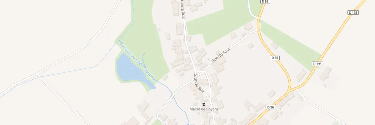 Plan du 28 Rue Abbé Mouton à Poyans