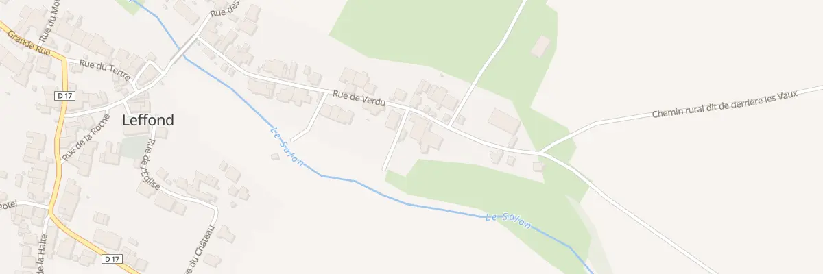 Plan du 22 Rue de Verdu à Leffond à Champlitte