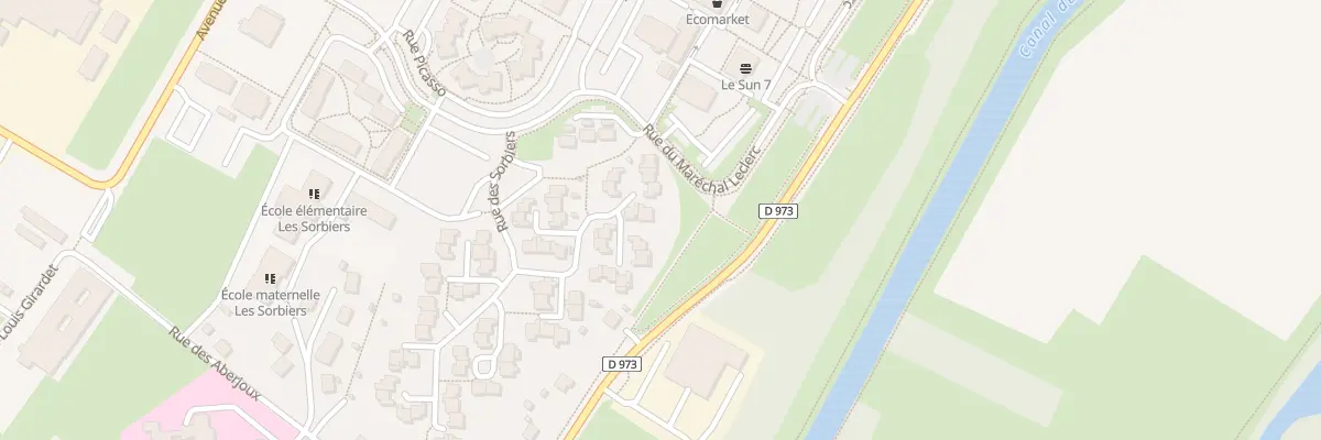 Plan du 47 Rue des Sorbiers à Dole