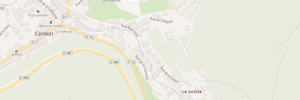Plan du 107 Rue de la Suisse à Cerdon