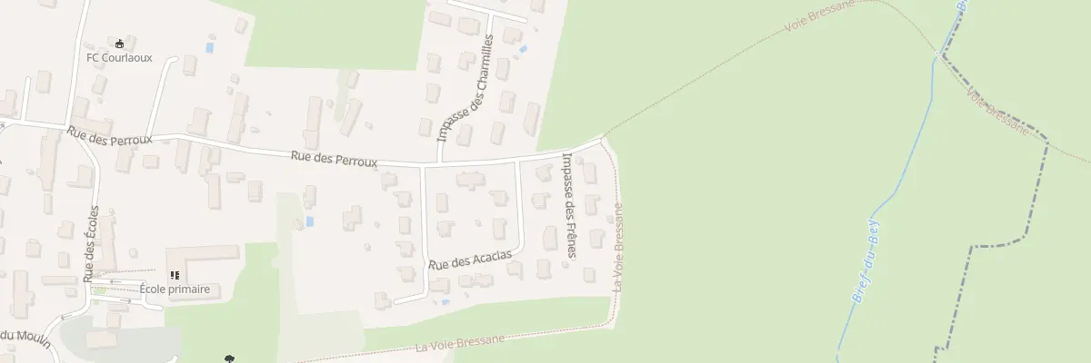 Plan du 250 Rue des Acacias à Courlaoux
