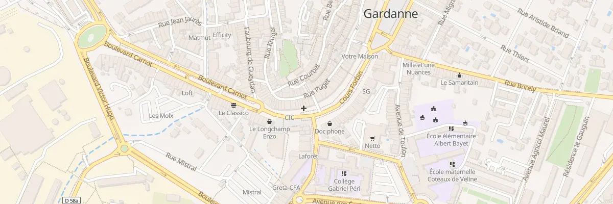 Plan du 4 Bd Bontemps à Gardanne