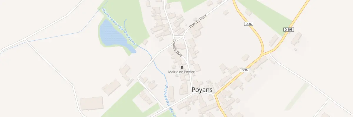Plan du 20 Rue Abbé Mouton à Poyans