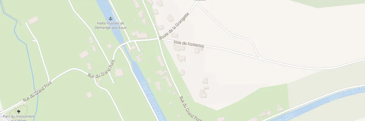 Plan du 25 Rue du Grand Pont à Demange-Baudignécourt