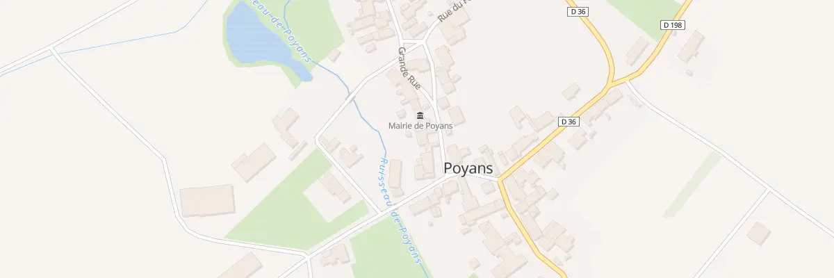 Plan du 12 Rue Abbé Mouton à Poyans