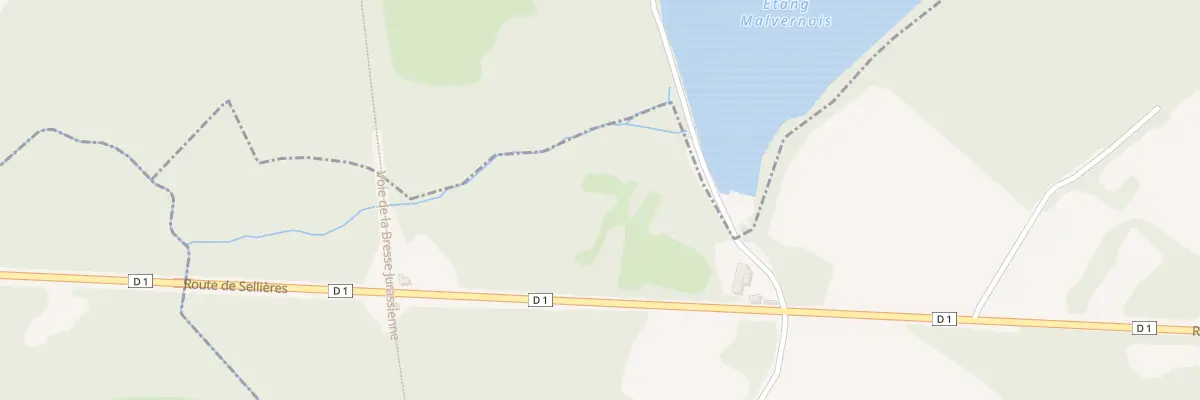 Plan du 301 Rte de Sellieres à La Chaux-en-Bresse