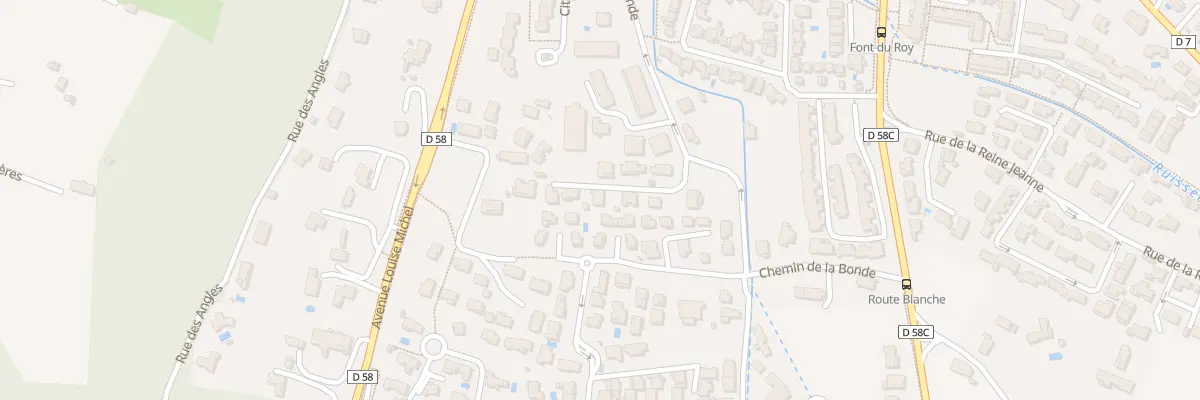 Plan du 9268 Che de la Bonde à Gardanne