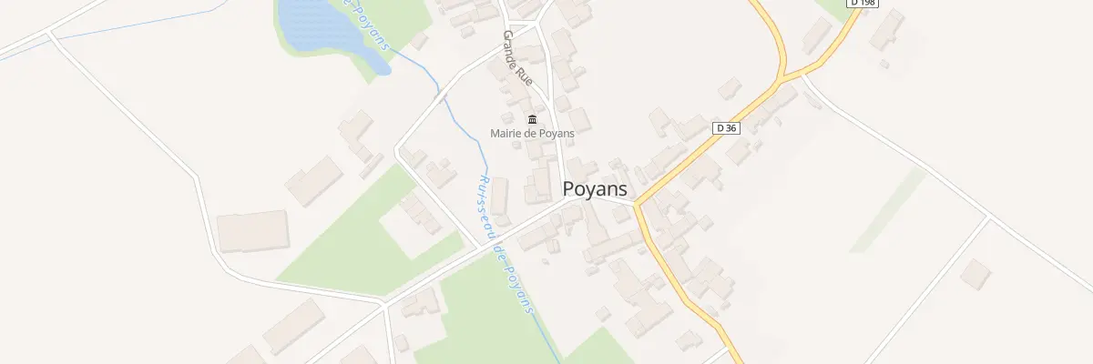 Plan du 8 Rue Abbé Mouton à Poyans