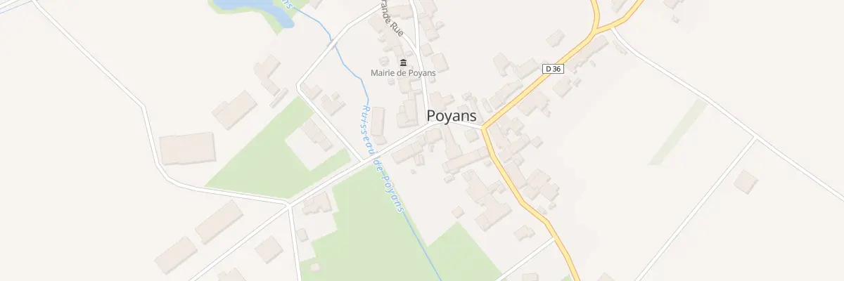 Plan du 2 Rue du Pontot à Poyans