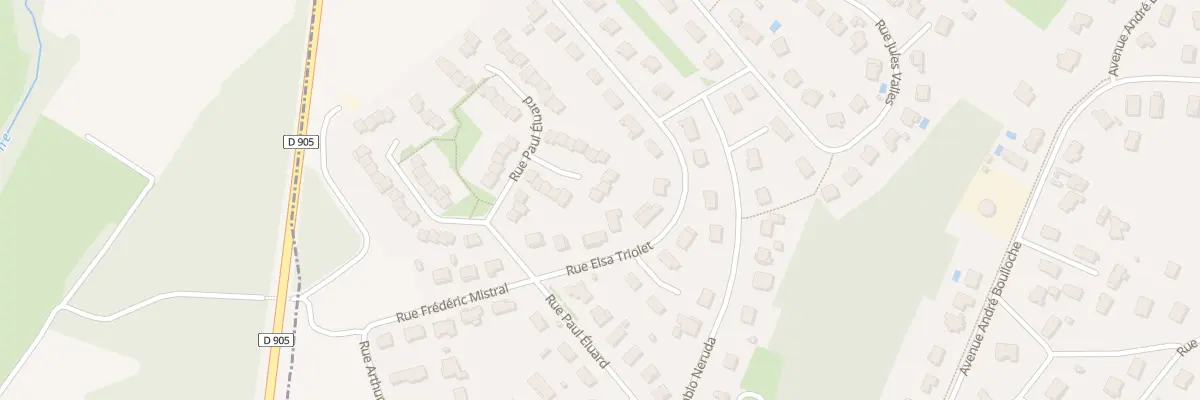 Plan du 30 Rue Paul Eluard à Dole