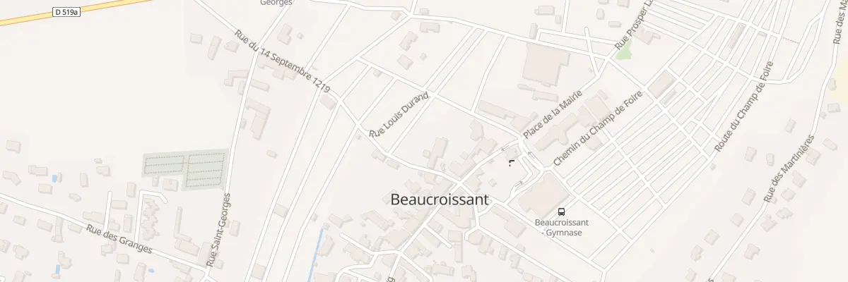 Plan du 80 Rue du 14 Septembre 1219 à Beaucroissant