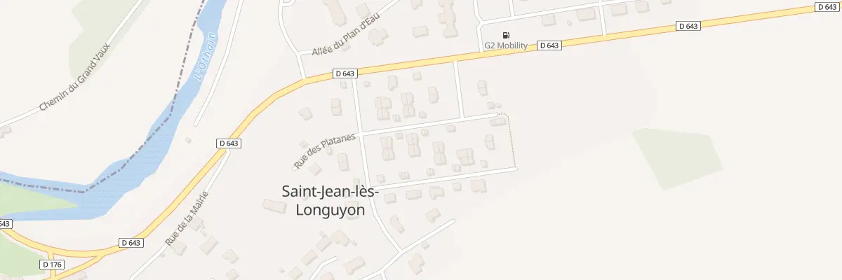Plan du 13 Rue des Platanes à Saint-Jean-lès-Longuyon