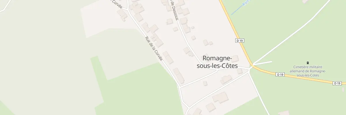 Plan du 25 Rue de la Corvee à Romagne-sous-les-Côtes