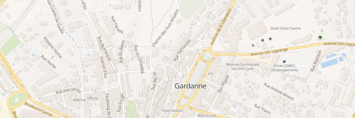 Plan du 7 Rue Mirabeau à Gardanne
