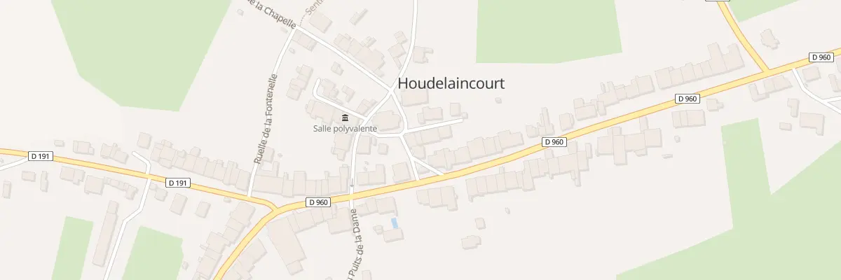 Plan du 2 Rue du Choeur de l’Eglise à Houdelaincourt