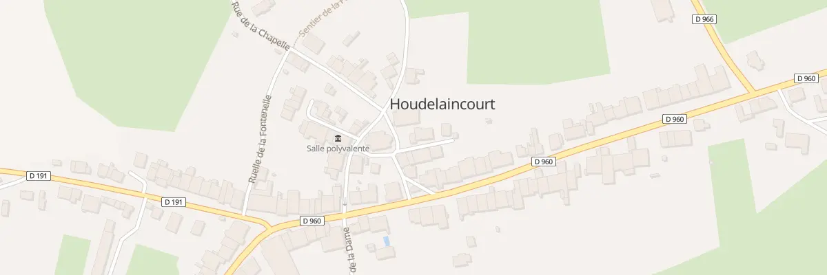 Plan du 1A Rue du Choeur de l’Eglise à Houdelaincourt