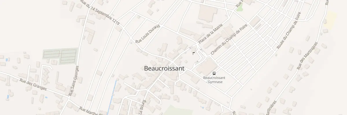 Plan du 90 Le Bourg à Beaucroissant