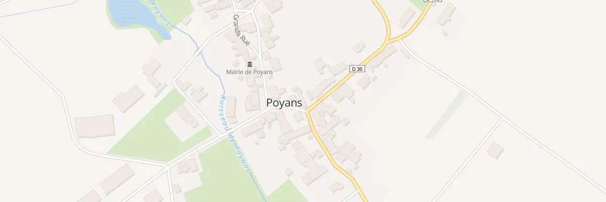 Plan du 1 Rue Abbé Mouton à Poyans