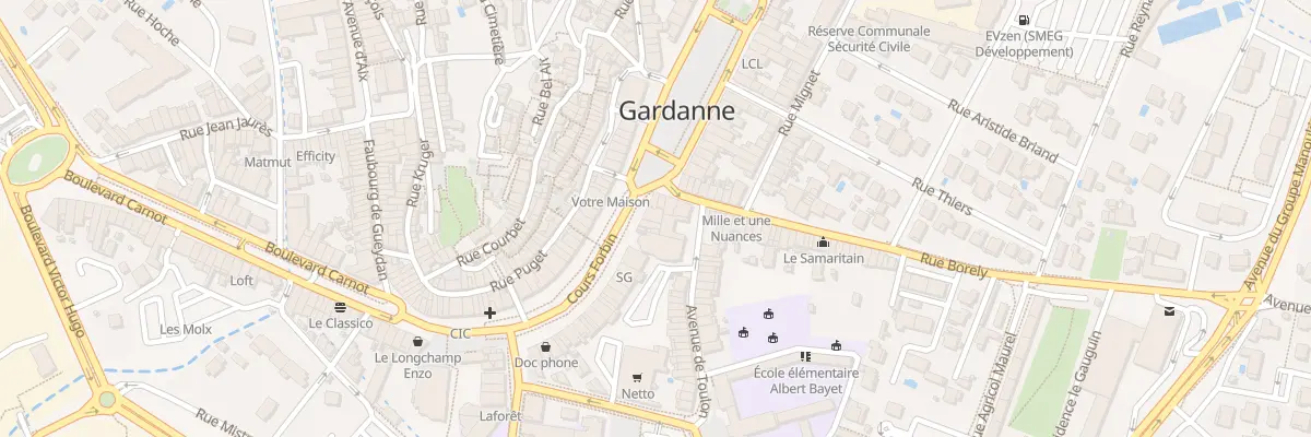 Plan du 3 Crs Forbin à Gardanne
